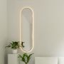 Baltica Design Tiny Border Pastille lustro 155x40 cm z oświetleniem LED złote barwa zimna zdj.3