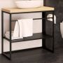 Baltica Design Linn konsola podumywalkowa 60x35x75 cm czarna zdj.3
