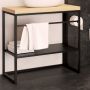 Baltica Design Linn konsola podumywalkowa 75x43x75 cm czarna zdj.3
