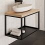 Baltica Design Hege konsola podumywalkowa 75x43x45 cm czarna zdj.3