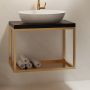 Baltica Design Hege konsola podumywalkowa 75x35x45 cm czarna zdj.3
