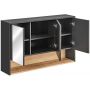 Comad Borneo szafka 120x25x75 cm z lustrem szara BORNEO COSMOS 843 FSC zdj.3