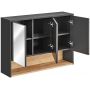 Comad Borneo szafka 100x25x75 cm z lustrem szara BORNEO COSMOS 845 FSC zdj.3