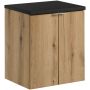 Zestaw Comad Nova Oak/Black szafka z blatem 50 cm wisząca dąb/czarny SET-NOA B BLACK 50CM D zdj.1