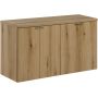 Zestaw Comad Nova Oak szafki 50 cm i 50 cm wiszące z blatem meblowym 100 cm dąb SET-NOA B OAK 100CM D zdj.1