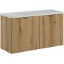 Zestaw Comad Nova Oak szafki 50 cm i 50 cm wiszące dąb z blatem meblowym 100 cm białym SET-NOA B WHITE 100CM D zdj.1