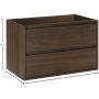Comad Viola Villa szafka 80x46x50 cm podumywalkowa wisząca orzech villa VIOLA VILLA 82-80-46-2S zdj.2