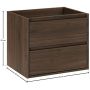 Comad Viola Villa szafka 60x46x50 cm podumywalkowa wisząca orzech villa VIOLA VILLA 82-60-46-2S zdj.2