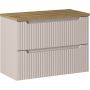 Zestaw Comad Nova Cashmere szafka 80x39x57 cm podumywalkowa wisząca z blatem kaszmir SET-NOC B OAK 80CM S zdj.1