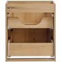 Zestaw Comad Nova Oak szafki 50 cm i 50 cm z blatem meblowym 100 cm dąb, dwie umywalki Gaja 35x22 cm białe i szafka boczna wysoka SET-NOA B OAK 100CM S UN GAJA SW HC zdj.6
