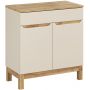 Comad Bali Cashmere zestaw meblowy 80 cm szafka stojąca z blatem kaszmir/dąb SET-BAC B WOTAN 80CM zdj.1