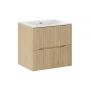 Zestaw Comad Nordic Cremona umywalka z szafką 60 cm dąb SET-NC 60CM UM SKY zdj.1