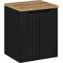 Comad Nova Black szafka 50 cm podumywalkowa wisząca z blatem czarna SET-NOB B OAK 50CM D zdj.1