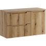 Zestaw Comad Nova Coast Evoke szafka 60 cm z blatem i szafką boczną wiszącą z koszem na pranie dąb SET-NOCE B OAK 100CM S LB zdj.1