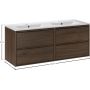 Zestaw Comad Viola Villa szafka 120 cm podumywalkowa wisząca z umywalką Lava orzech villa SET-VOV 120CM LAVA zdj.2