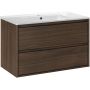 Zestaw Comad Viola Villa szafka 80 cm podumywalkowa wisząca z umywalką Lava orzech villa SET-VOV 80CM LAVA zdj.1