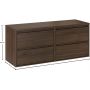 Zestaw Comad Viola Villa szafka 120 cm podumywalkowa wisząca z blatem orzech villa SET-VOV B VILLA 120CM zdj.2