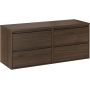 Zestaw Comad Viola Villa szafka 120 cm podumywalkowa wisząca z blatem orzech villa SET-VOV B VILLA 120CM zdj.1