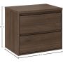 Zestaw Comad Viola Villa szafka 60 cm podumywalkowa wisząca z blatem orzech villa SET-VOV B VILLA 60CM zdj.2