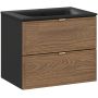 Comad Talia Casella umywalka Sky czarna z dwiema szafkami podumywalkowymi zestaw 120 cm dąb-czarny SET-TC 120CM UM SKY 1 BM zdj.3