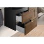 Comad Talia Casella umywalka Sky czarna z dwiema szafkami podumywalkowymi zestaw 120 cm dąb-czarny SET-TC 120CM UM SKY 1 BM zdj.4