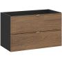 Zestaw Comad Talia Casella szafka podumywalkowa 80 cm z blatem dąb-czarny SET-TC B BLACK 80CM zdj.3
