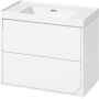 Cersanit Crea umywalka 80x45,5 cm biała z szafką 80 cm wiszącą białą (K114017, S1058021) zdj.1