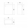 Cersanit Nano szafka 50 cm podumywalkowa wisząca biała S542-016-DSM zdj.2