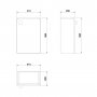 Cersanit Nano szafka 50 cm podumywalkowa wisząca biała S542-017-DSM zdj.3