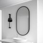 Dubiel Vitrum Evo lustro owalne 100x50 cm rama czarna zdj.5