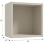 Defra Uni Kubik A30 szafka 30x20x30 cm boczna wisząca kaszmir 125-A-03028 zdj.2