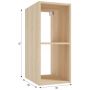 Defra Uni Kubik A30 szafka 30x44x70 cm boczna wisząca dąb vicenza jasny 125-A-03054 zdj.2