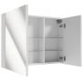 Defra Salsa szafka E80 80x15x60 cm z lustrem biały połysk 242-E-08001 zdj.3
