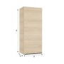 Defra Nino C30 szafka 30x22x70 cm boczna wisząca dąb vicenza jasny 304-C-03003 zdj.2