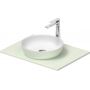 Duravit Sivida umywalka z konsolą 68 cm zieloną 268012FH00 zdj.1