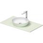 Duravit Sivida umywalka z konsolą 88 cm zieloną 268013FH00 zdj.1