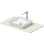 Duravit Sivida umywalka z konsolą 88 cm zieloną 268018FH00 zdj.1