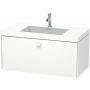 Duravit Brioso umywalka z szafką 100 cm wiszącą biały mat BR4602O1818 zdj.1