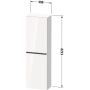 Duravit D-Neo szafka 40x24x132 cm boczna wisząca orzech DE1318L04790000 zdj.2