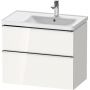 Duravit D-Neo szafka 78,4x45,2x62,5 cm podumywalkowa wisząca biały połysk DE4358010220000 zdj.1
