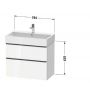Duravit D-Neo szafka 78,4x44,2x62,5 cm podumywalkowa wisząca biała DE437301818 zdj.2