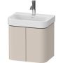 Duravit Happy D.2 szafka 47,5x35x41,5 cm podumywalkowa wisząca taupe supermat hp4384083830000 zdj.1
