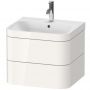 Duravit Happy D2. Plus umywalka z szafką wiszącą biały wysoki połysk HP4635O2222 zdj.1