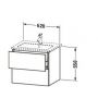 Duravit L-Cube szafka 62x48,1x55 cm podumywalkowa wisząca orzech LC624007979  zdj.2