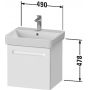 Zestaw Duravit No.1 umywalka z szafką 49 cm biały mat/biały (N14380018180000, 23755500002) zdj.3