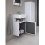 Duravit Qatego szafka 44 cm podumywalkowa wisząca lewa biały połysk QA4076L22220000 zdj.1