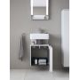 Duravit Qatego szafka 44 cm podumywalkowa wisząca prawa biały mat QA4076R18180000 zdj.5