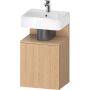 Duravit Qatego szafka 44 cm podumywalkowa wisząca prawa dąb naturalny matowy QA4076R30300000 zdj.1