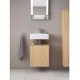 Duravit Qatego szafka 44 cm podumywalkowa wisząca prawa dąb naturalny matowy QA4076R30300000 zdj.3