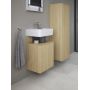 Duravit Qatego szafka 44 cm podumywalkowa wisząca prawa dąb naturalny matowy QA4076R30300000 zdj.5